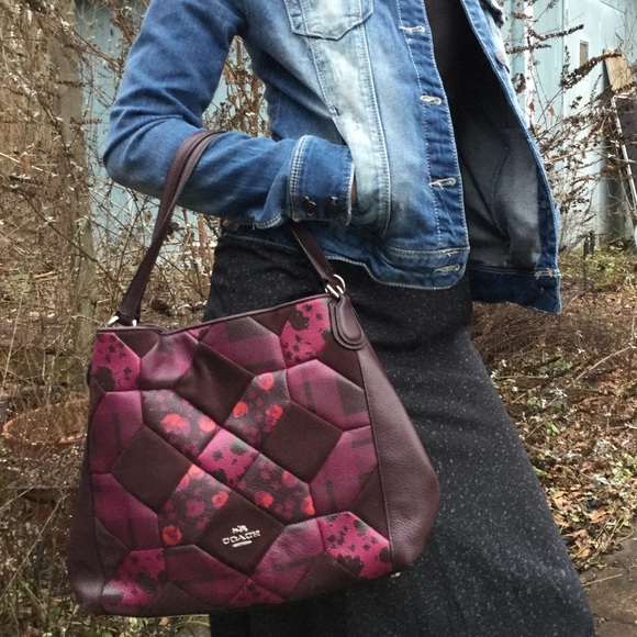Coach Handbags - SOLD!! Coach Edie 31 Canyon Quilt Patchwork Cyclamen~OXBLOOD CALICO PRAIRIE~RARE